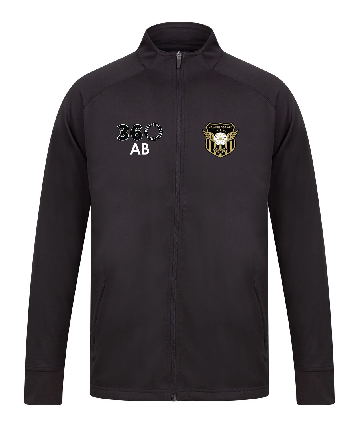 Hawkes 360 Adults Black Tracksuit Top LV871