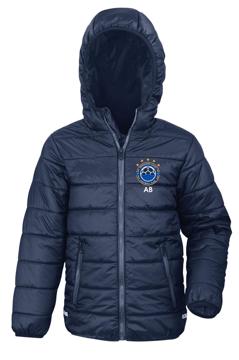 Kids Yorkshire Coast Football Club Navy Jacket