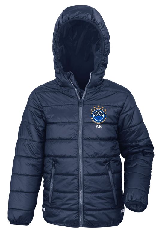 Kids Yorkshire Coast Football Club Navy Jacket