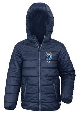 Kids Yorkshire Coast Football Club Navy Jacket