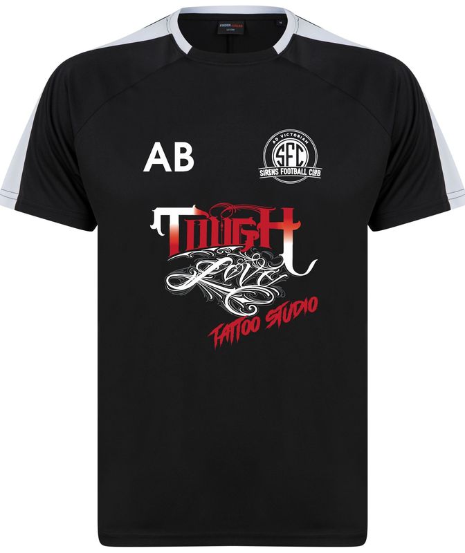 Scarborough Sirens - Adults Black/White T-Shirt LV290
