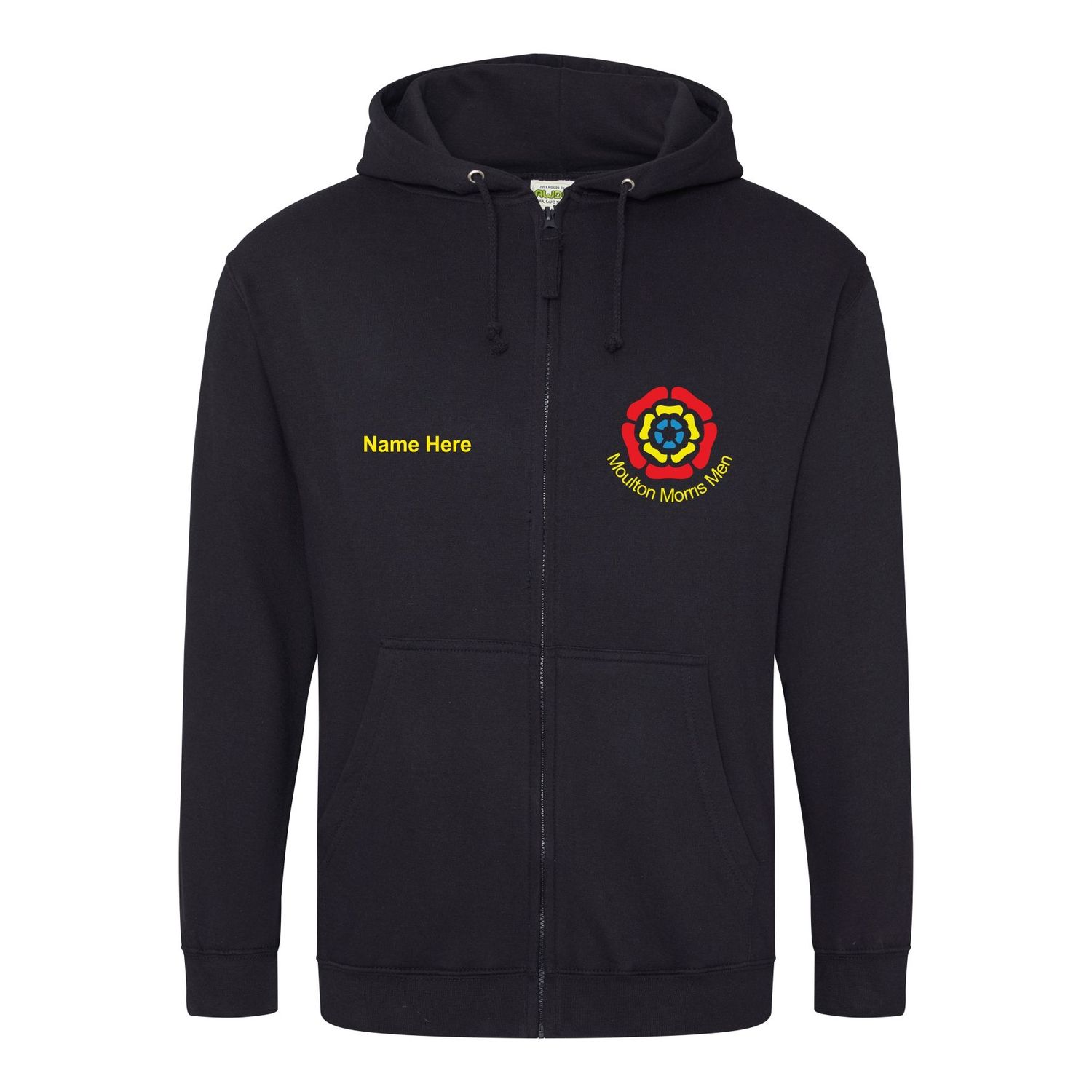 Moulton Morris Men - Adult Black Zip Hoodie JH050