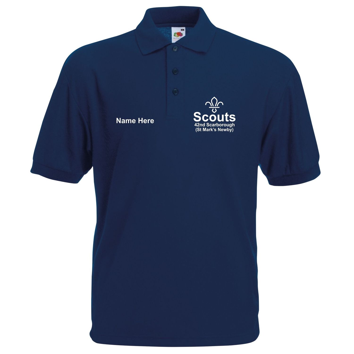 42nd Scarborough Scouts - Adults Navy Polo SS402