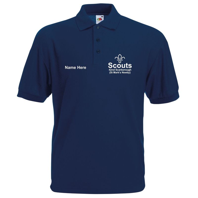 42nd Scarborough Scouts - Adults Navy Polo SS402