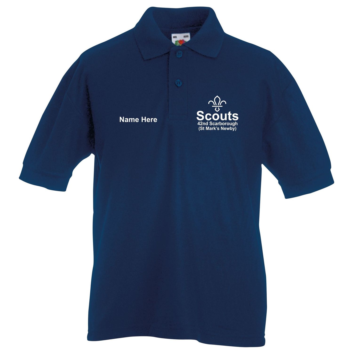 42nd Scarborough Scouts - Kids Navy Polo SS417