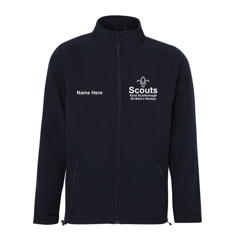 42nd Scarborough Scouts - Adults Navy Softshell Jacket RX500