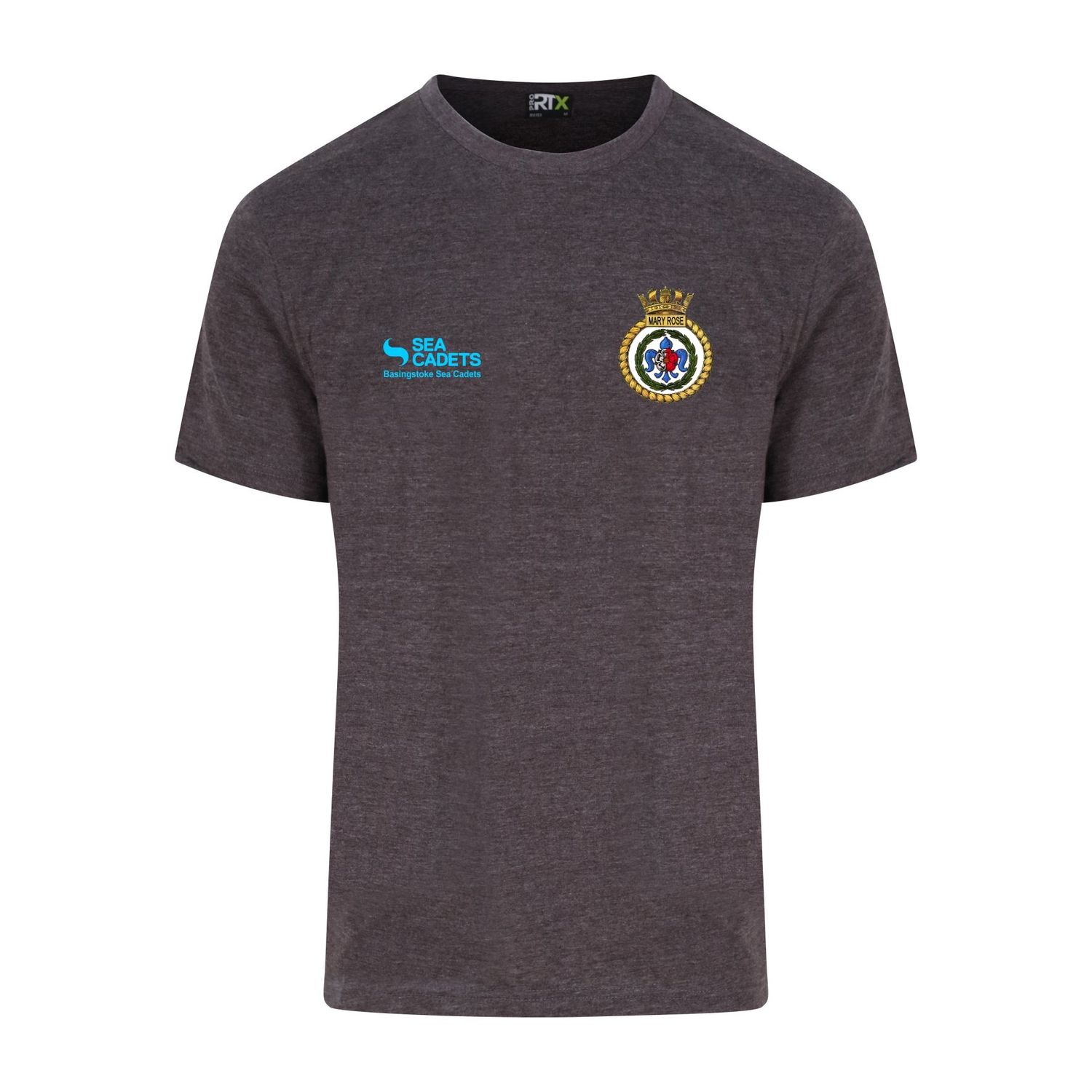 Basingstoke  Sea Cadets - Adults Charcoal Cotton T-Shirt RX151