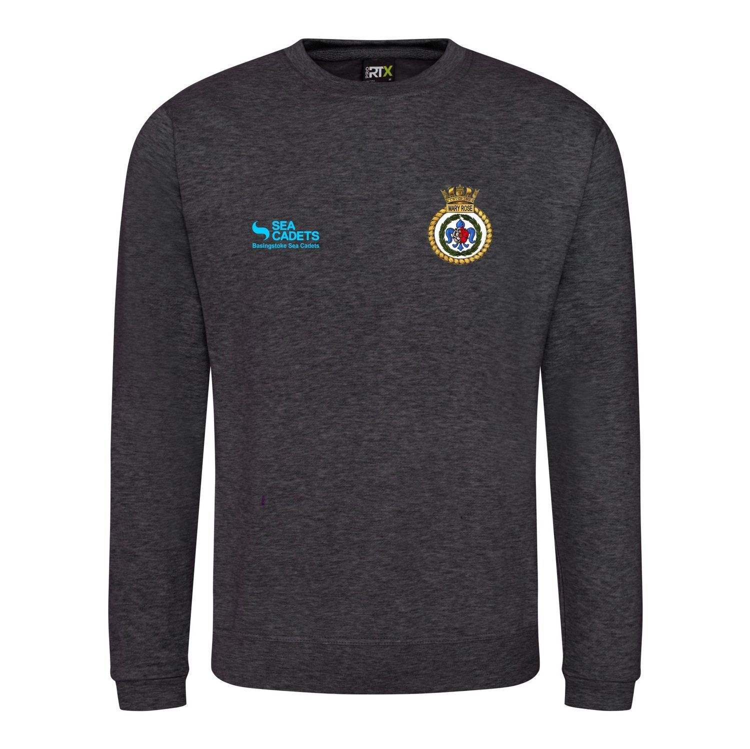Basingstoke Sea Cadets - Adults Charcoal Sweatshirt RX301