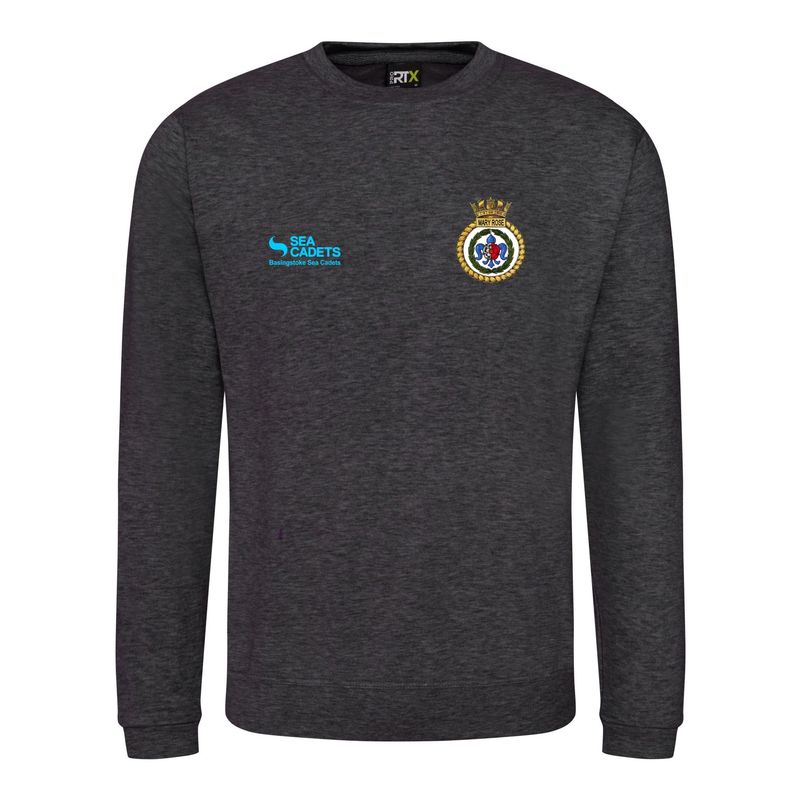 Basingstoke Sea Cadets - Adults Charcoal Sweatshirt RX301