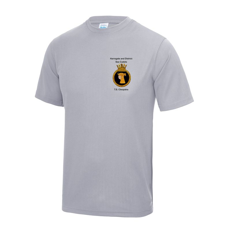Harrogate Sea Cadets - INSTRUCTOR Adult Grey Cool Tec T-shirt JC001