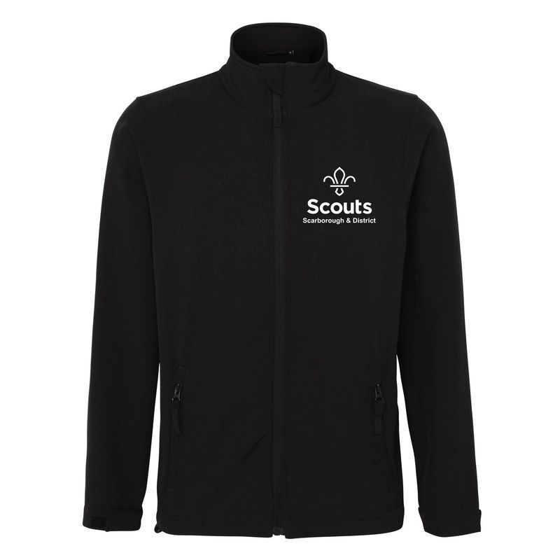 Scarborough & District Scouts  - Adults Black Softshell Jacket RX500
