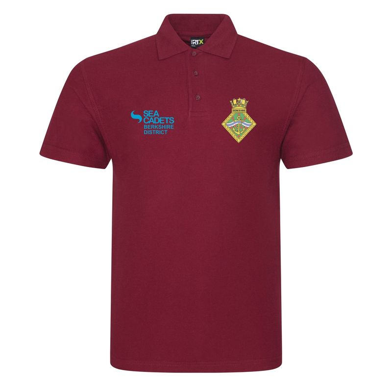 Berkshire Sea Cadets - Burgundy Cotton Polo - RX101
