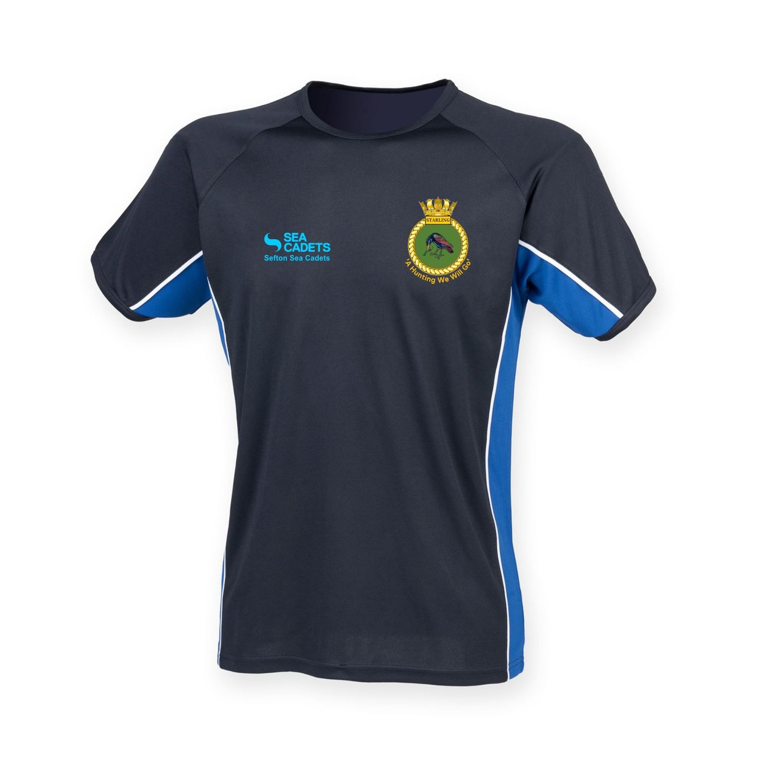 Sefton Sea Cadets - Navy Performance panel t-shirt LV240