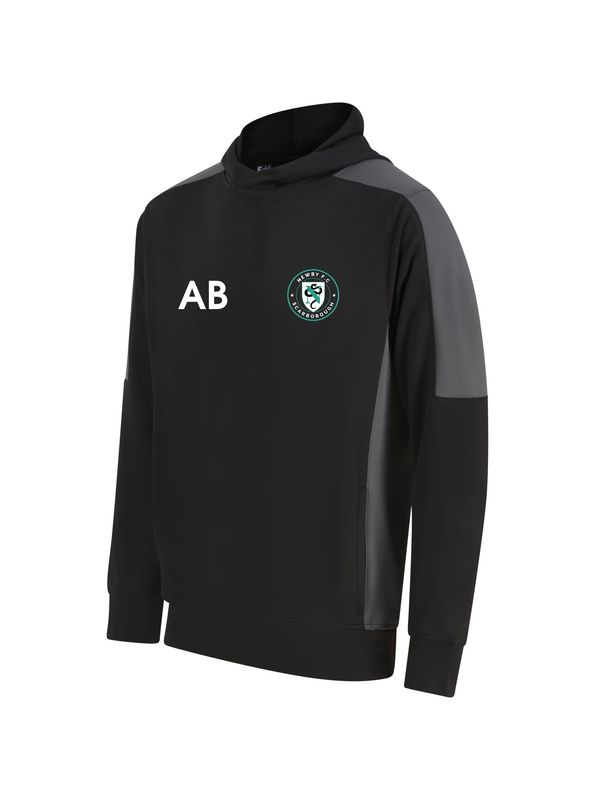 Newby FC - Kids Black/Grey Team Hoodie LV342