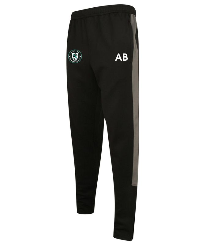 Newby FC -  Adult Black/Grey Tracksuit Bottoms LV881