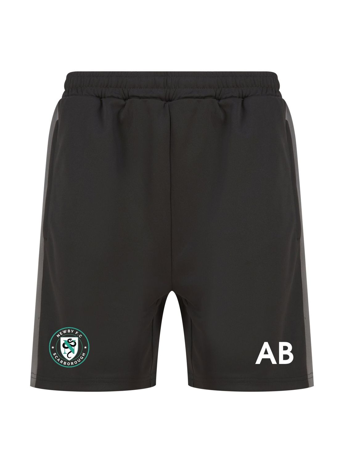 Newby FC - Kids Black/Grey Knitted Shorts LV887