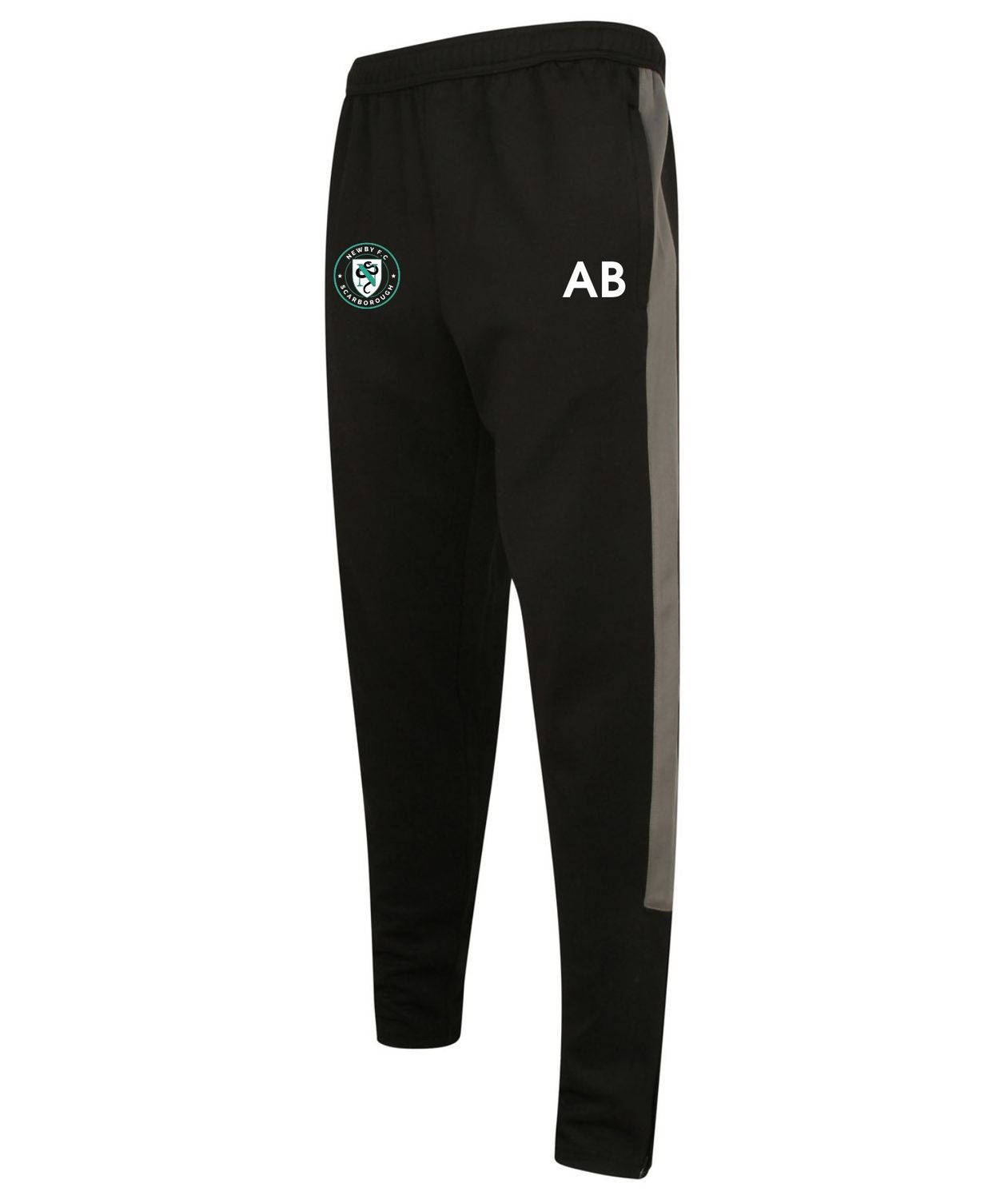 Newby FC - Kids Black/Grey Tracksuit Bottoms LV883