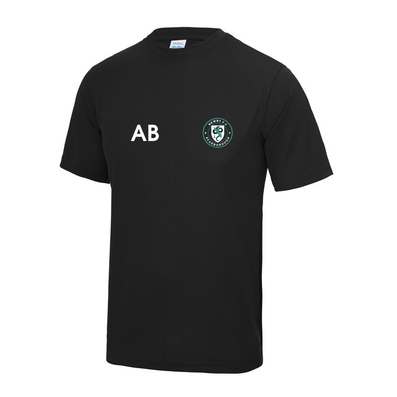 Newby FC -  Adult  Black T-Shirt JC001