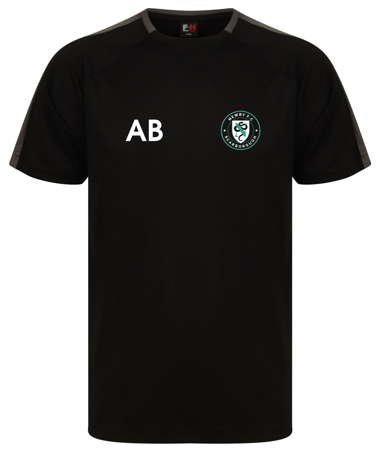 Newby FC - Kids Black/Grey Team T-Shirt LV292
