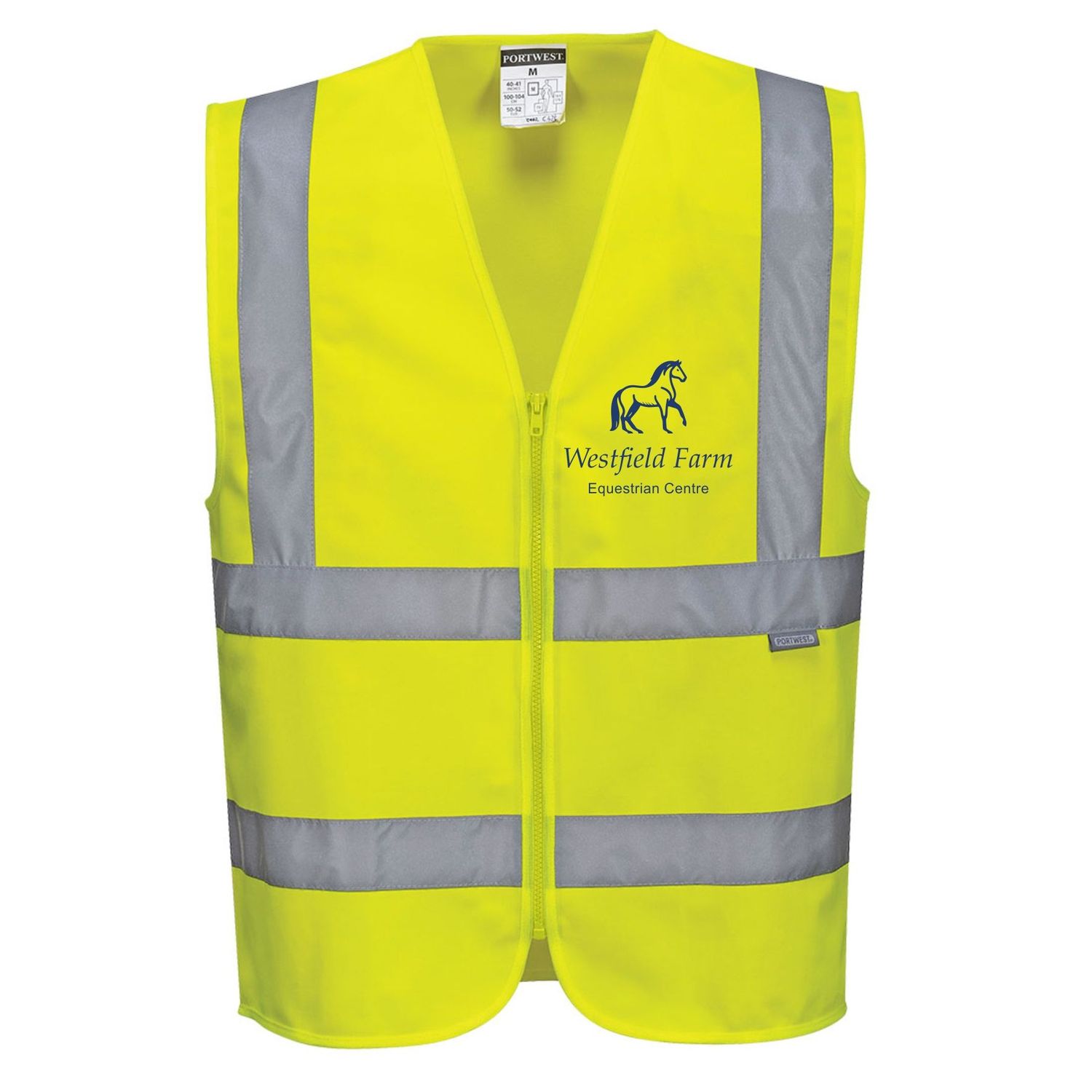 Westfield Farm - Yellow Hi Vis Vest C375 Westfield Farm - Yellow Hi Vis Vest C375