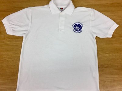 Hinderwell School White Polo Shirt