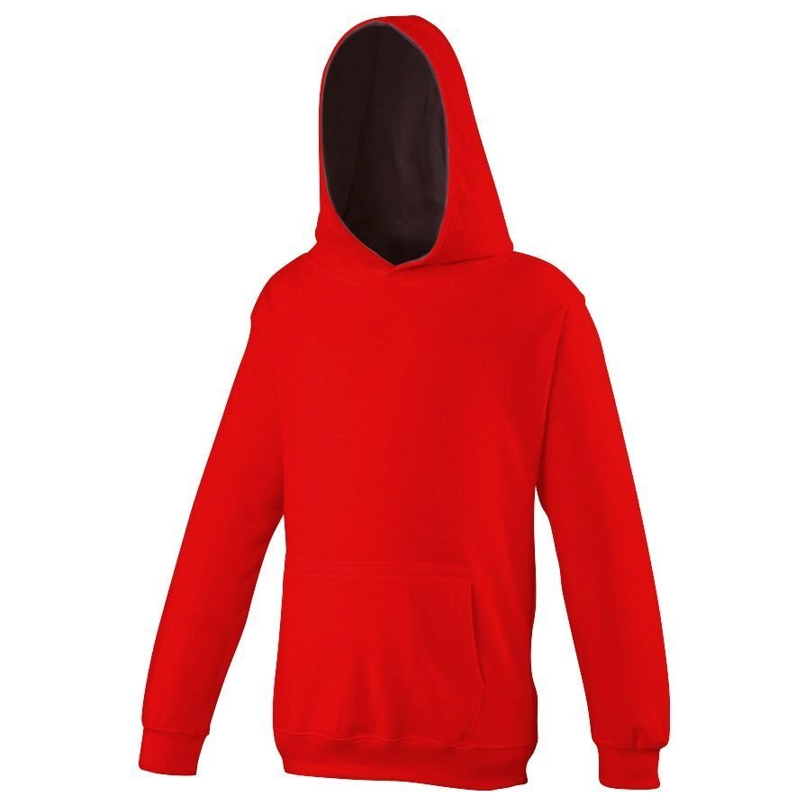 KIDS Higashi Karate-do Two-tone Hoodie (Red & Black)