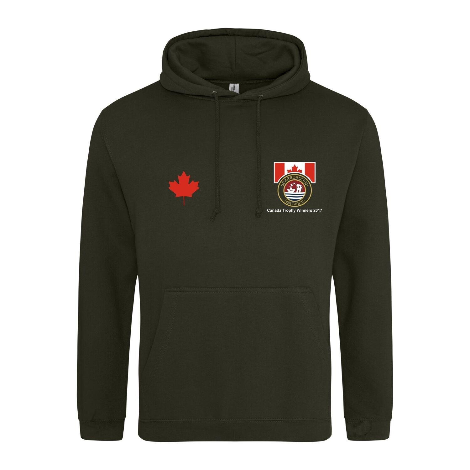 Scarborough Adults' Camo Green Sea Cadets Hoodie. (Canada Trophy Edition) JH001