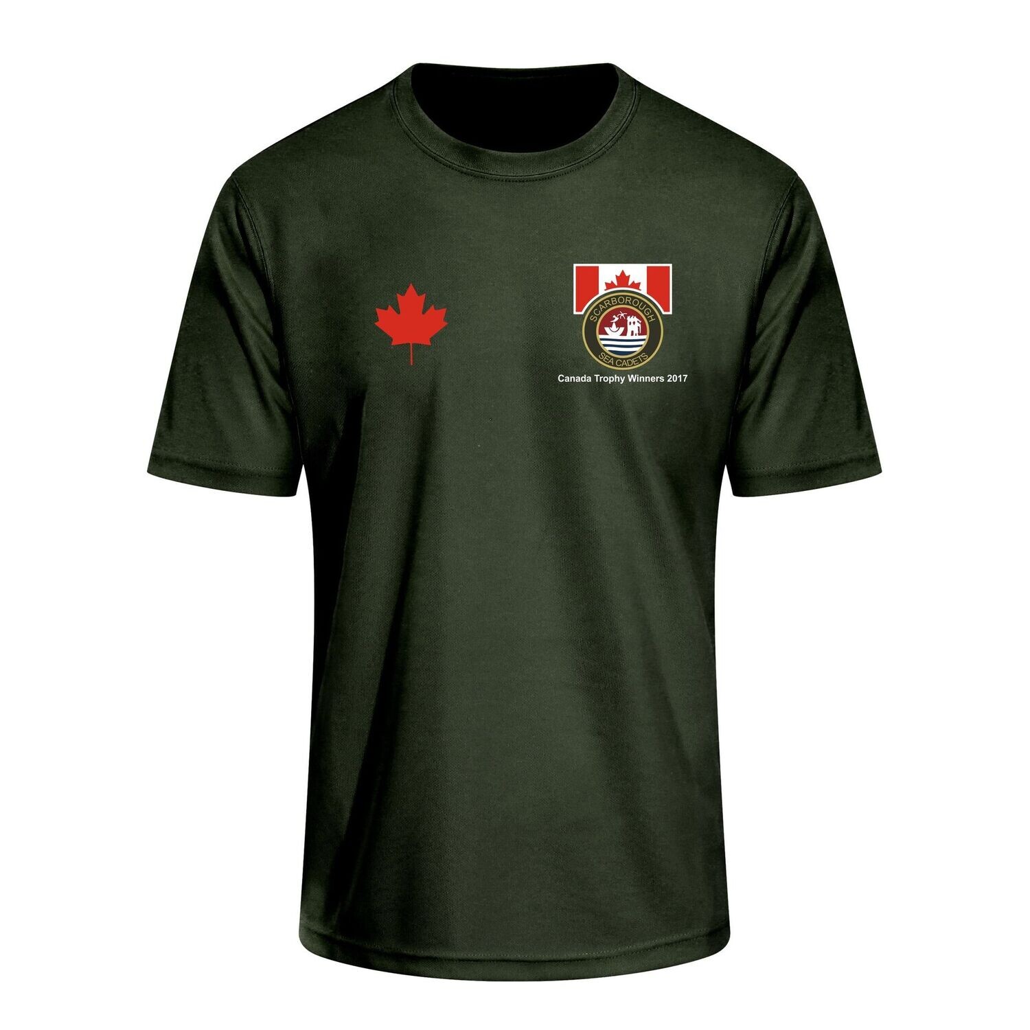 Scarborough Adults' Camo Green Sea Cadets T shirt. (Canada Trophy Edition) JC001 Scarborough Adults' Camo Green Sea Cadets T shirt. (Canada Trophy Edition) JC001