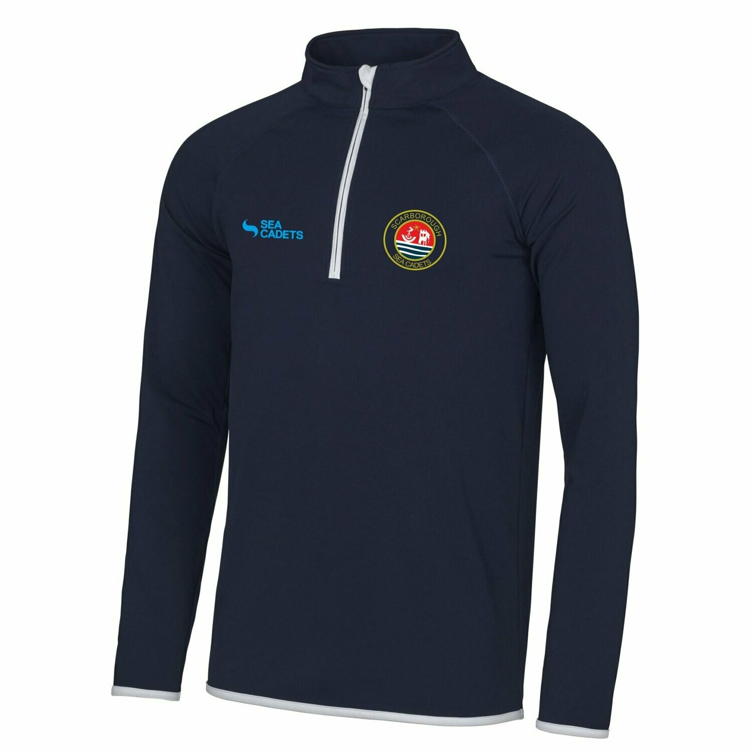Scarborough Navy Blue Sea Cadets 1/4 Zip Top JC031