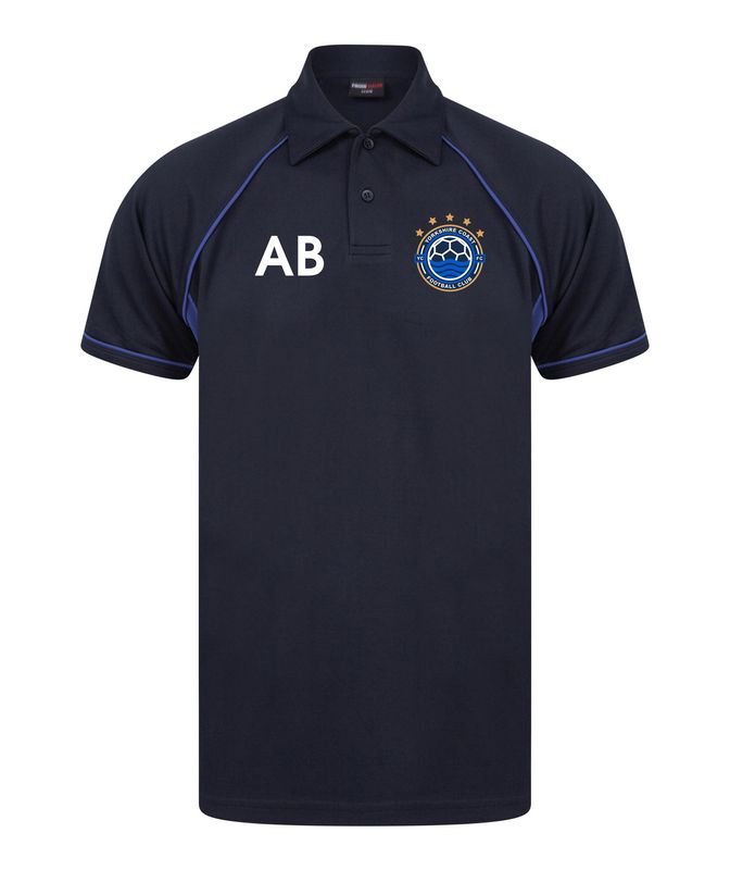 Kids Yorkshire Coast Football Club Cool Tec Polo Shirt LV372
