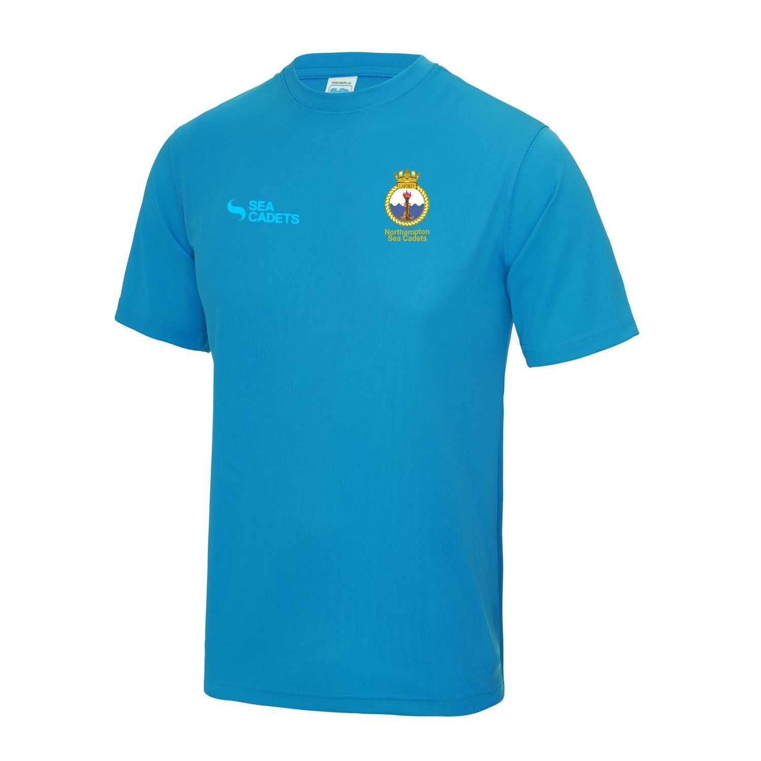 Northampton Sea Cadets - Kids Cool Tec Sapphire Blue T-Shirt JC01J