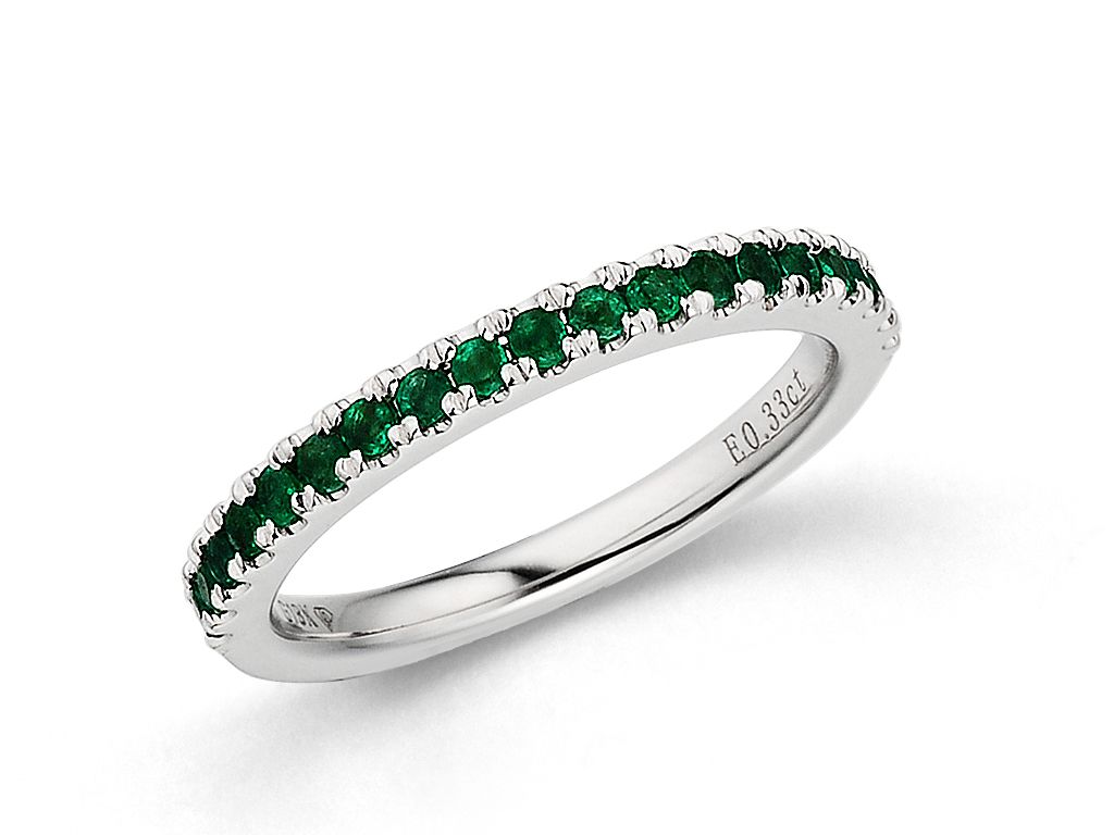 18K金祖母绿戒指