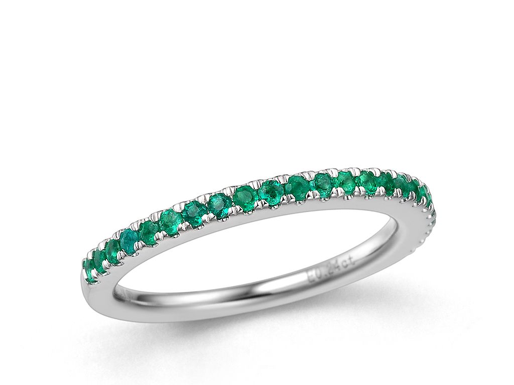 18K金祖母绿戒指