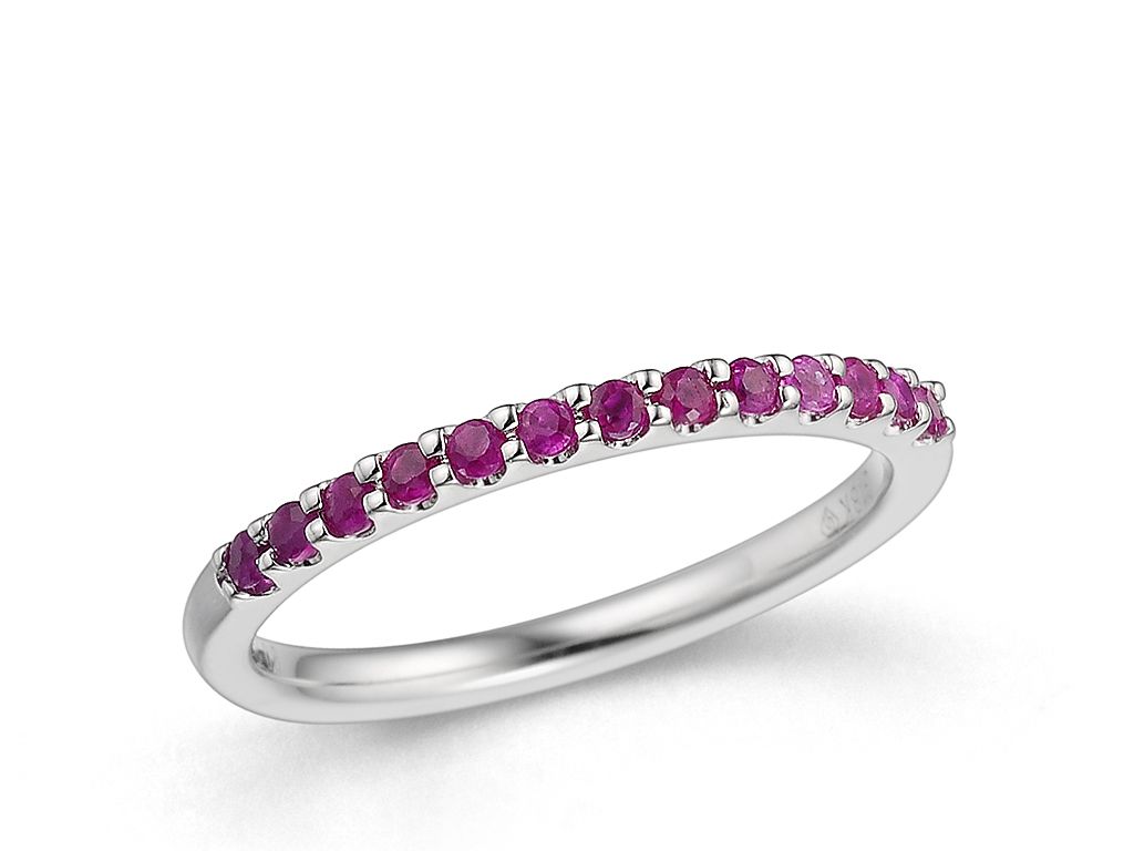 18K金红宝石戒指