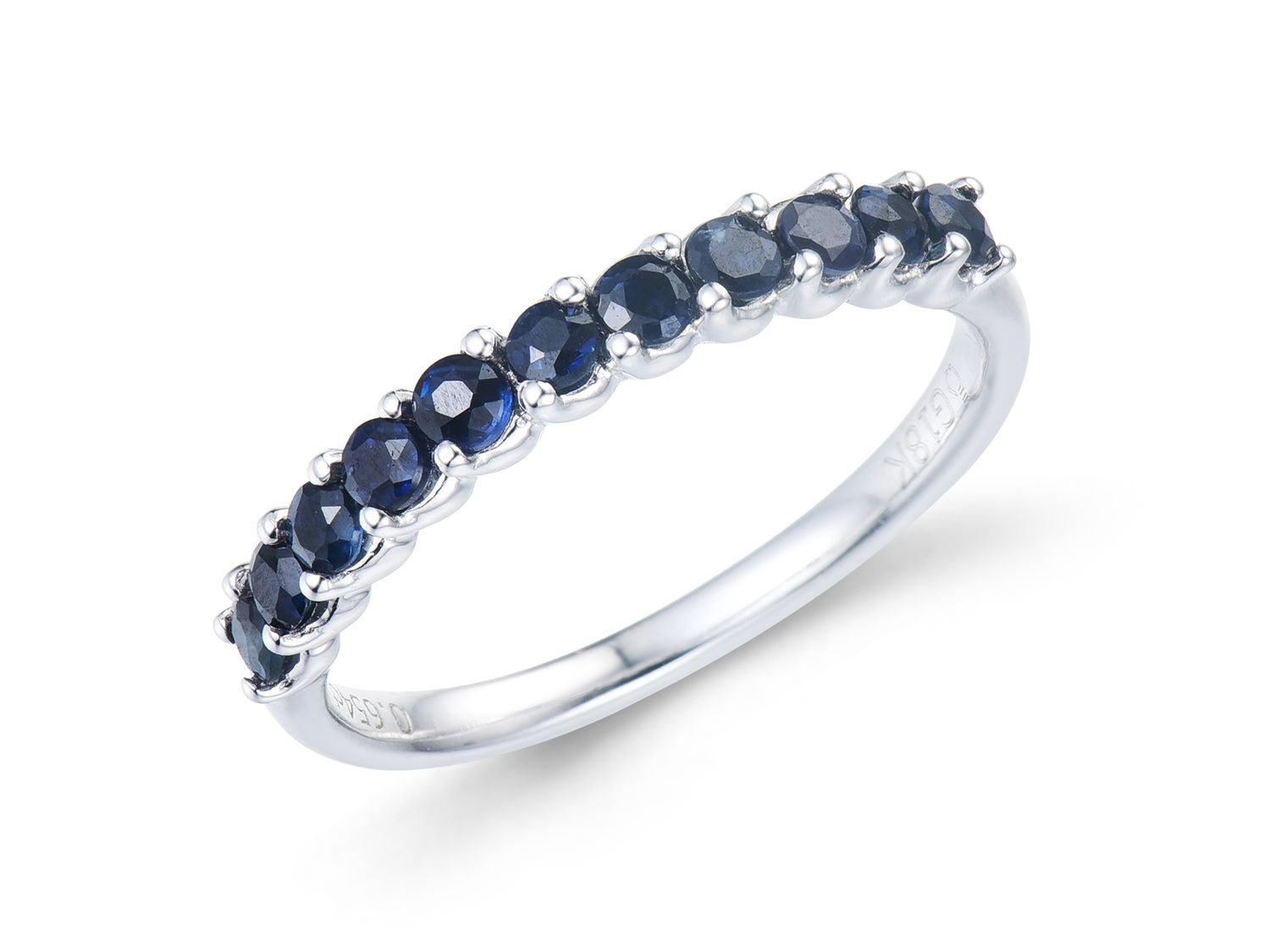 18K金蓝宝石戒指