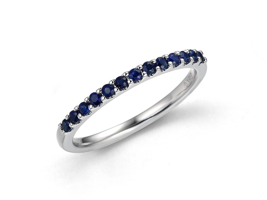 18K金蓝宝石戒指