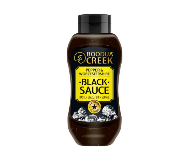Boodua Creek Pepper and Worcestershire Black Sauce 500ml