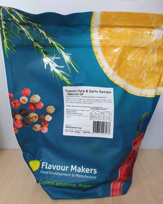 Flavour Makers Tuscan Herb and Garlic Sprinkle 2.5kgs