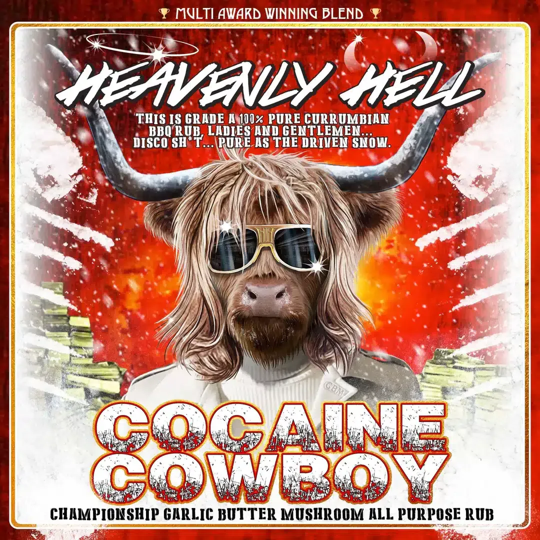 Heavenly Hell Cocaine Cowboy All Purpose Rub 150g Shaker Heavenly Hell Cocaine Cowboy All Purpose Rub 150g Shaker