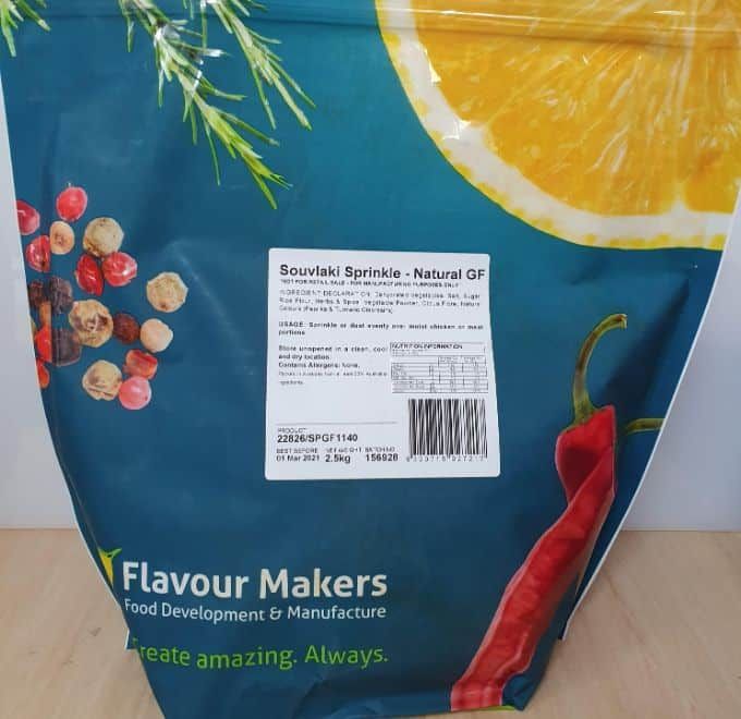 F/M Souvlaki Sprinkle 2.5kgs