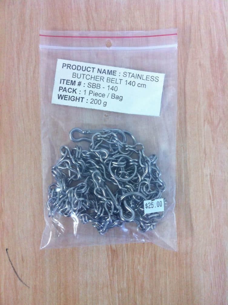 Stainless Steel Butchers Belt 140cm