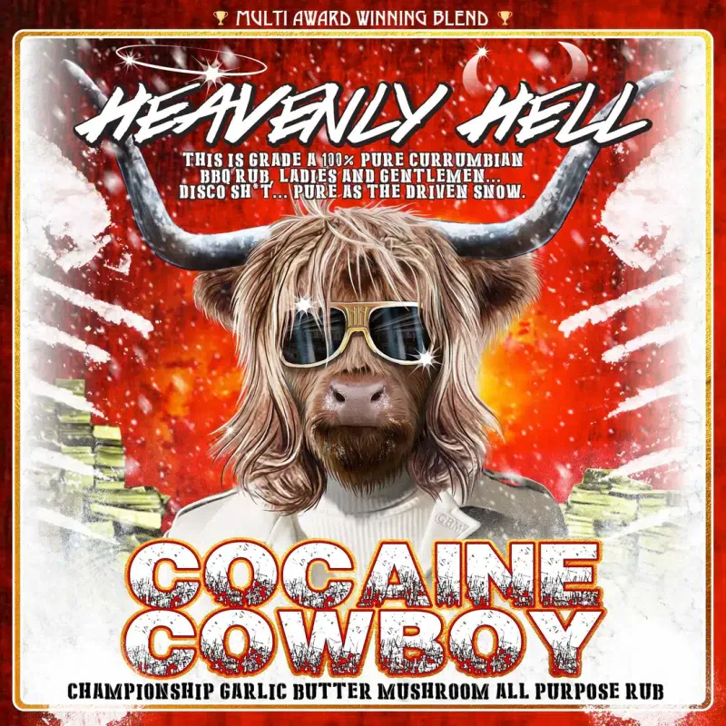 Heavenly Hell Cocaine Cowboy All Purpose Rub 150g Shaker