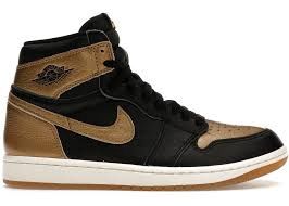 New- Size 13 Jordan 1 Retro High OG Black Metallic Gold