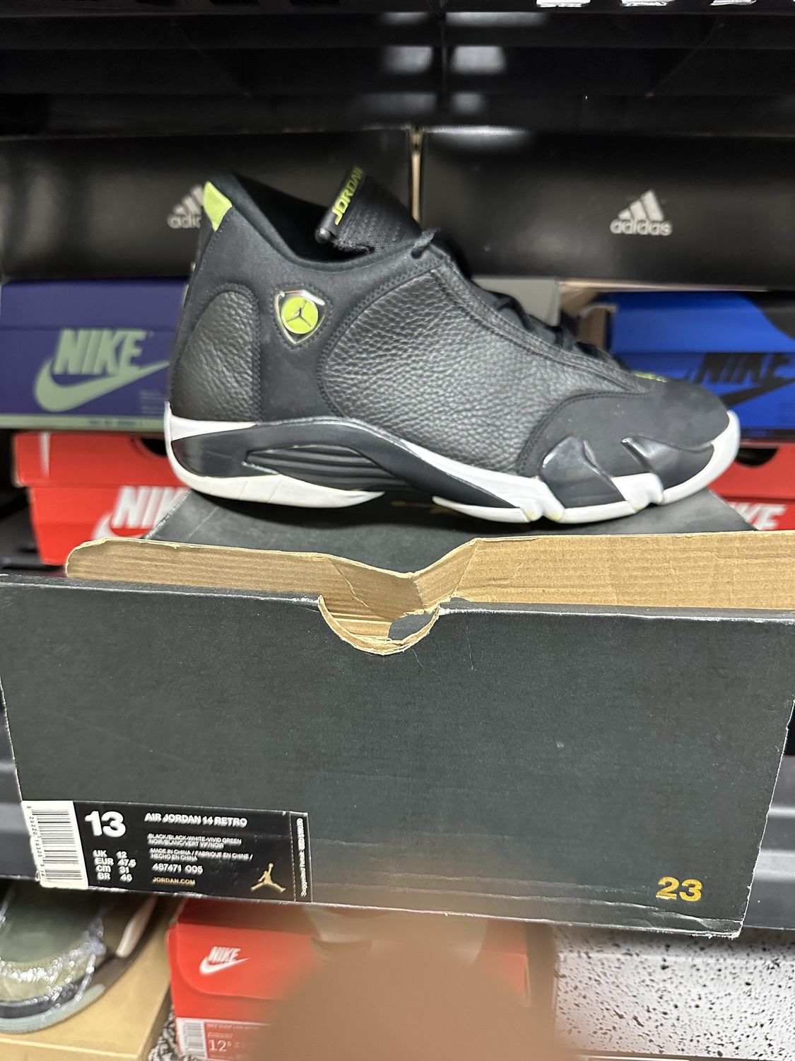 Used-Size 13 - Air Jordan 14 Retro 2016 Indiglo