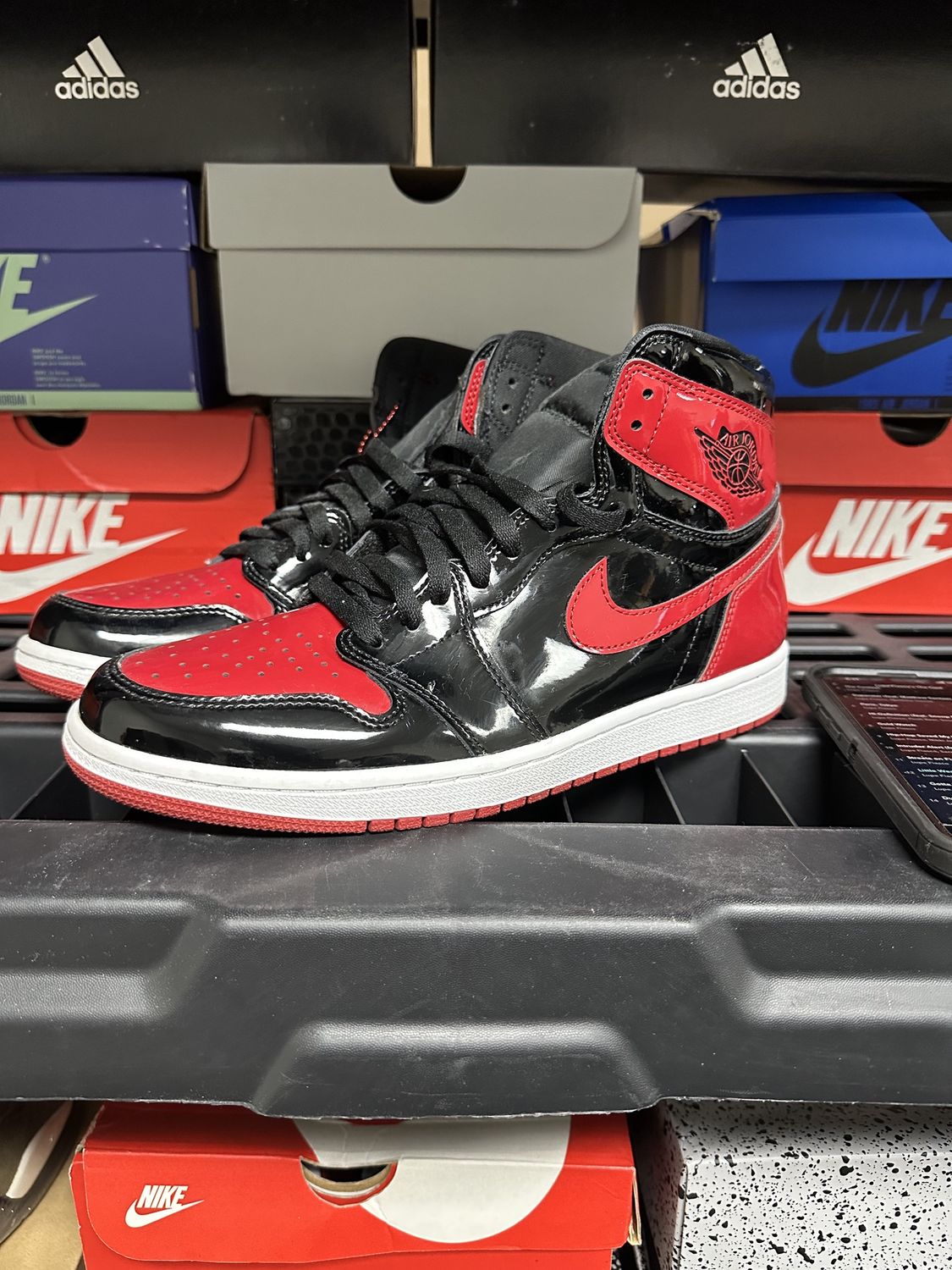 Used/No Box-10.5 Jordan 1 Patent Bred