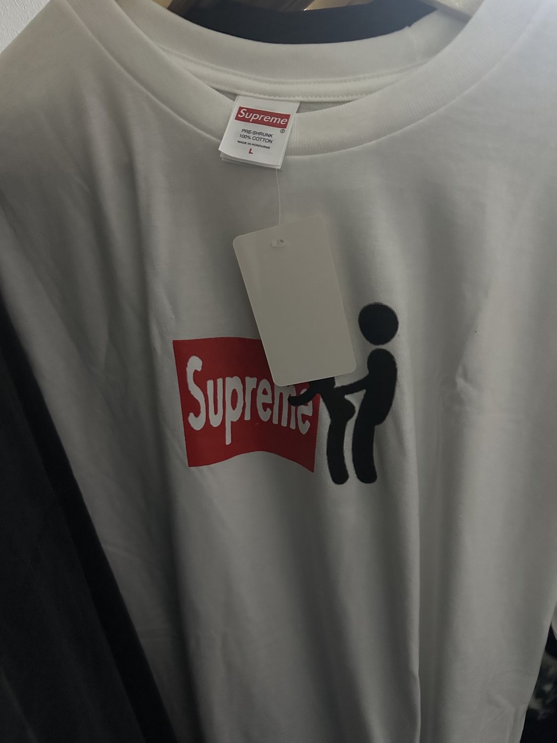 Sz L- Supreme Stick Tee White