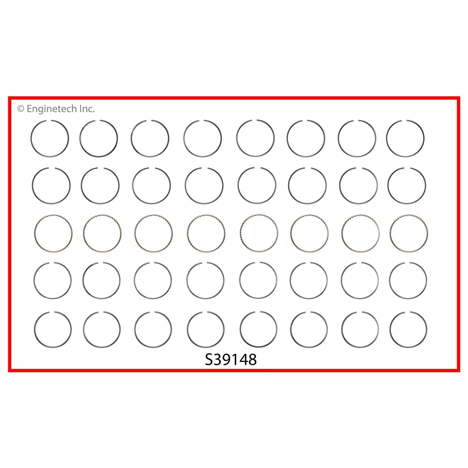 PISTON RINGS S39148-STD
