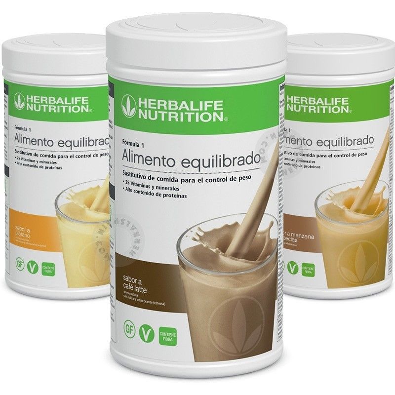 Pack Herbalife 3 Batidos Fórmula 1 - 1650 gr