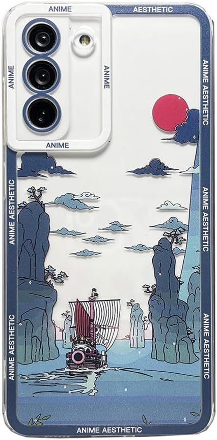 Japanese Cartoon Anime Aesthetic Scenery Soft Shockproof Protective Transparent Case Cover Shell