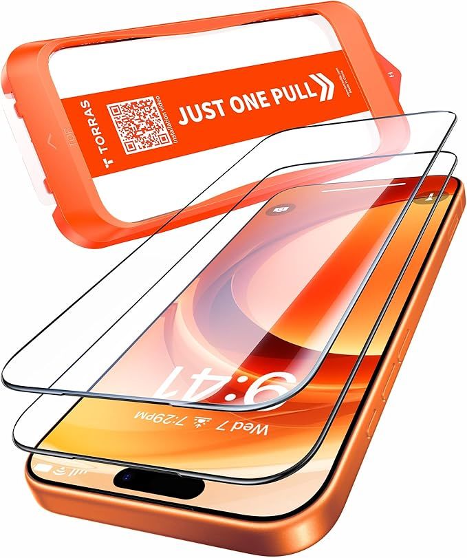 AR Anti-Reflective Full-Screen Tempered Glass – 9H+ Shockproof Protection, Case-Friendly, Ultra-Clear Display Shield for iPhone 17 Pro